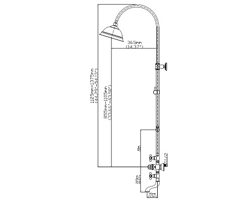 Душевая система Seaman Eco Koblenz SSN-2368C-SS (SSN-2368C) Сталь