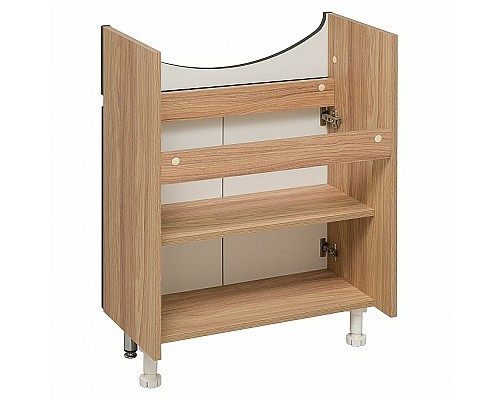 Тумба под раковину Runo Лада 60 00-00001165 Дуб серый Графит