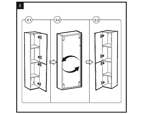 Шкаф пенал Roca Victoria Nord Ice Edition 30 ZRU9302729 подвесной Белый