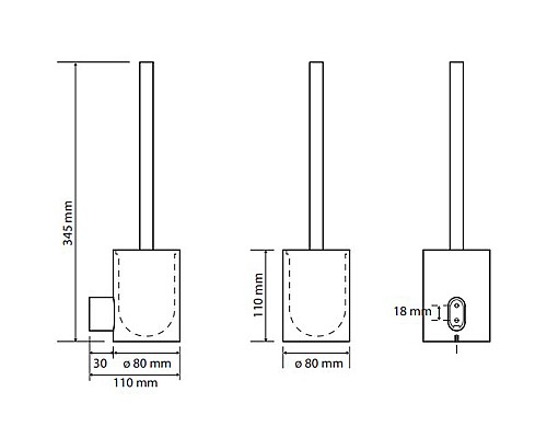 Ершик для унитаза Bemeta Organic 157113061 Хром
