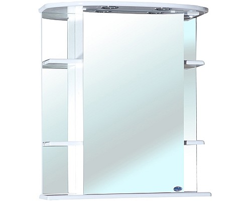 Зеркальный шкаф Bellezza Магнолия 55 L 4612708002017 с подсветкой Белый