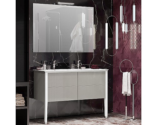 Тумба под раковину Opadiris Рубинно 120 00-00003869 Серая матовая