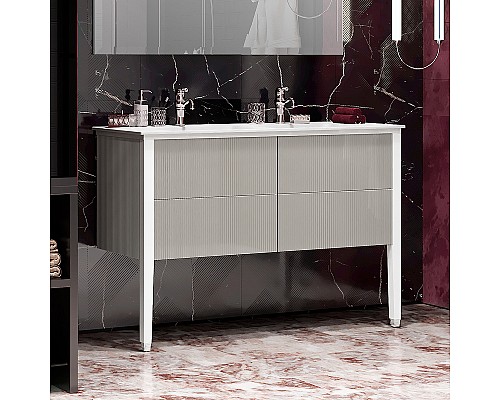 Тумба под раковину Opadiris Рубинно 120 00-00003869 Серая матовая