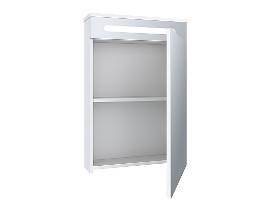 Зеркальный шкаф Runo Парма 50 R 00-00001128 с подсветкой Белый