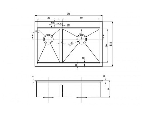 Мойка кухонная ZORG Master R ZM R-5278-R Мойка кухонная ZORG Master R ZM R-5278-R
