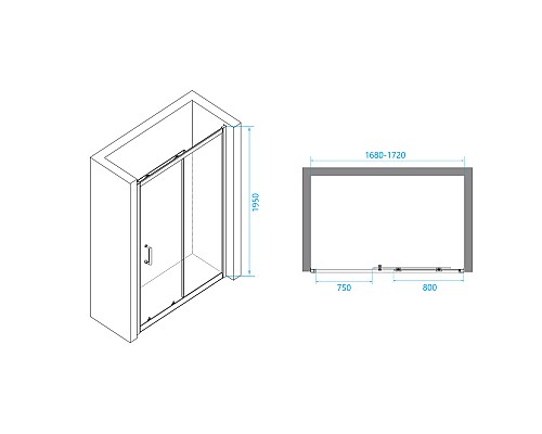 Душевая дверь RGW PA-14 41081417-11