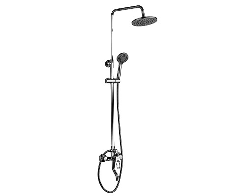 Смеситель Rossinka B35-46 для ванны и душа с регулируемой высотой штанги, поворотным изливом и лейко