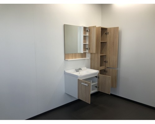 Зеркальный шкаф Comforty Рига 70 00004142212 Дуб сонома