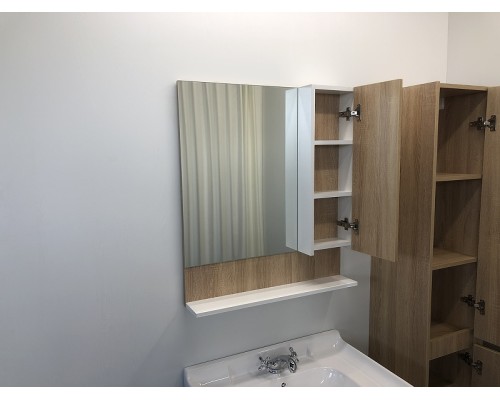 Зеркальный шкаф Comforty Рига 70 00004142212 Дуб сонома