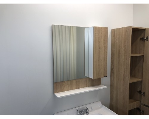 Зеркальный шкаф Comforty Рига 70 00004142212 Дуб сонома