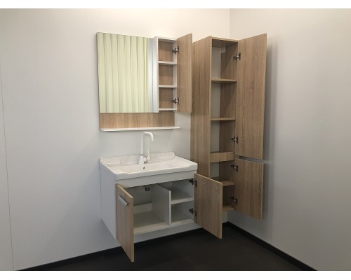 Зеркальный шкаф Comforty Рига 70 00004142212 Дуб сонома