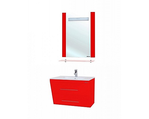 Зеркало Bellezza Берта 60 4610709050037 с подсветкой Красное