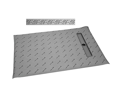 Душевая плита Radaway RadаDrain 119x79 5DLB1208A/5R055R с решеткой Rain