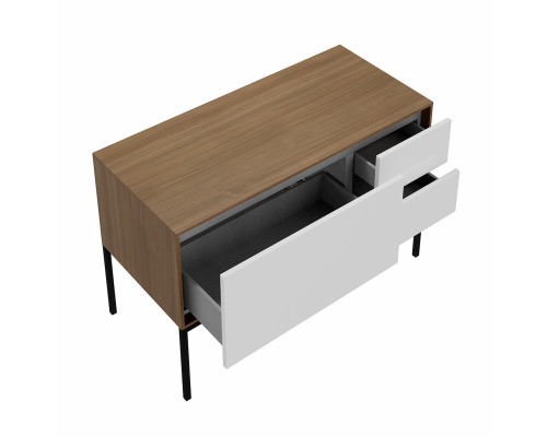 Тумба под раковину Kerama Marazzi ATOLLO напольная/подвесная с ящиками 110, белая матовая