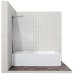 Шторка на ванну Ambassador Bath Screens 80х140 профиль Хром стекло CrystalPure