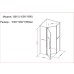 Душевой уголок Black&White Stellar Wind S815 BG 100x100 Черный матовый