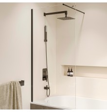 Шторка на ванну RGW Screens SC-051B 90х150 351105109-14 профиль Черный стекло прозрачное