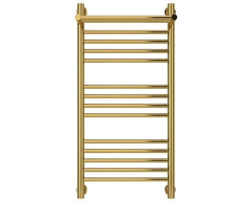 Полотенцесушитель водяной 800х400 золотой Сунержа Богема с полкой+ 03-0223-8040