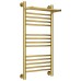 Полотенцесушитель водяной 800х400 золотой Сунержа Богема с полкой+ 03-0223-8040