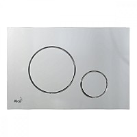 Кнопка смыва AlcaPlast THIN M672 хром матовый
