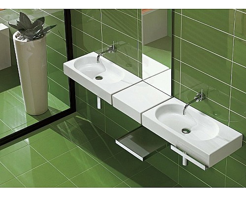 Раковина Hatria Area 70 L Y0W901 Белая Раковина Hatria Area 70 L Y0W901 Белая