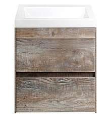 Тумба под раковину Art&Max Family-400-2C-SO-PE подвесная Бетон Экзотик