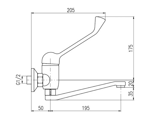Смеситель для раковины Rav Slezak Sazava SA601.5/26 Хром