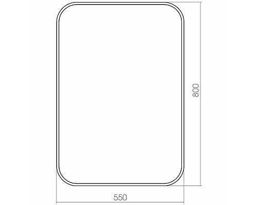 Зеркало Silver Mirrors Amadeus 55 ФР-00002087 Черное матовое