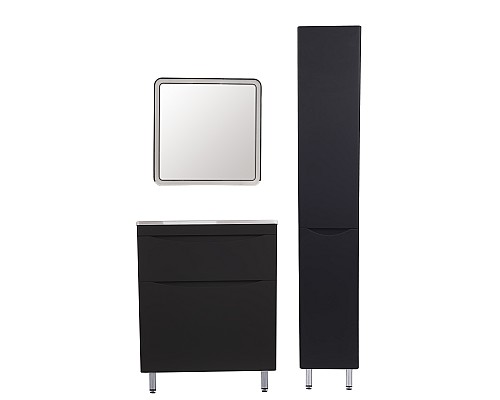 Тумба под раковину Style line Бергамо СС-00002311 напольная черная