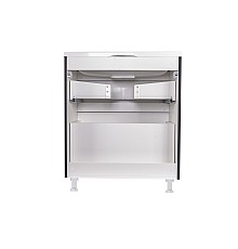 Тумба под раковину Style line Бергамо СС-00002311 напольная черная