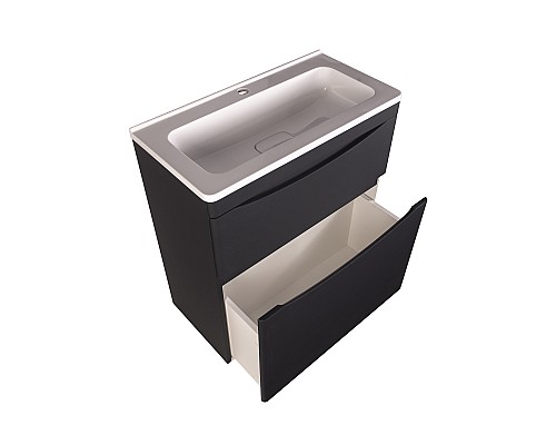 Тумба под раковину Style line Бергамо СС-00002311 напольная черная
