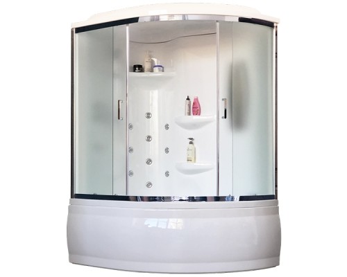 Душевой бокс Royal Bath ALP 150х100 с гидромассажем стекло матовое