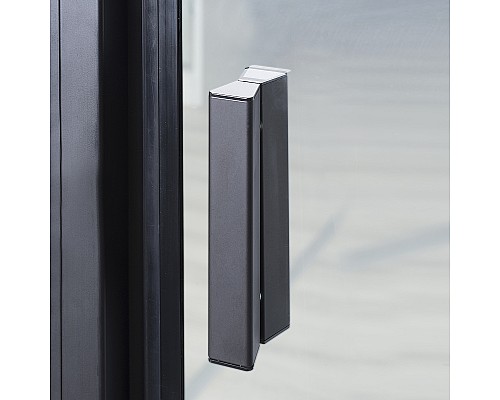 Душевой уголок WasserKRAFT Elbe 90x80 74P20 профиль Черный стекло прозрачное