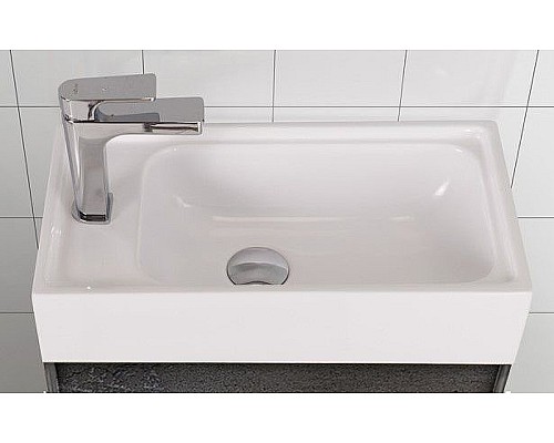 Тумба под раковину Art&Max Family-500-1D-SO-PE подвесная Бетон Экзотик