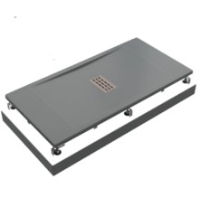 Поддон литьевой Flow ГРАФИТ 1200x800 GOOD DOOR ЛП00062