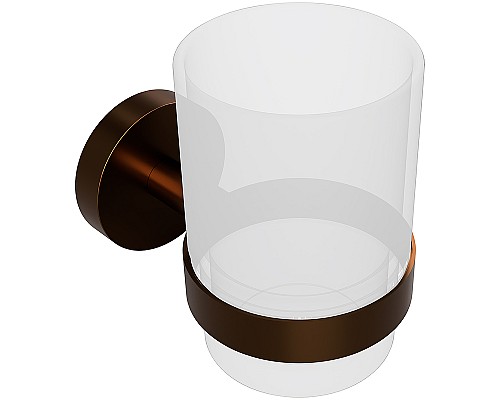 Стакан для зубных щеток Bemeta Amber 155110012 Медное золото матовое