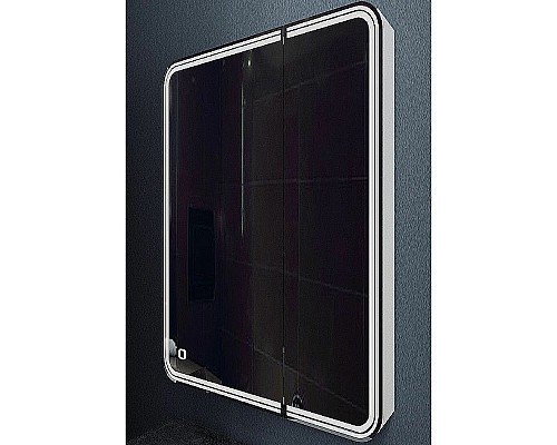 Зеркальный шкаф Art&Max Verona AM-Ver-700-800-2D-L-DS-F с подсветкой с сенсорным выключателем Белый