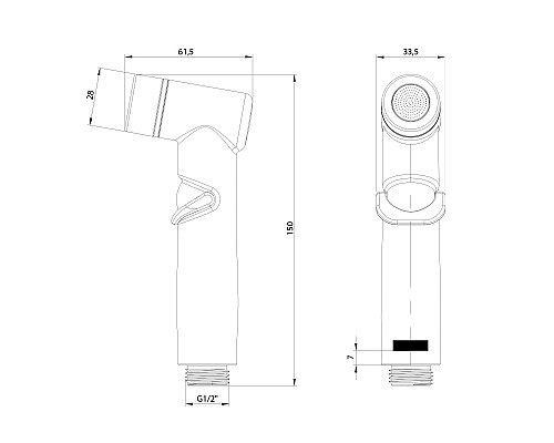 Гигиенический душ Lemark LM8140BL Черный Гигиенический душ Lemark LM8140BL Черный