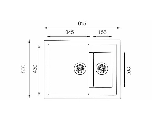 Кухонная мойка TopZero Madonna 615.500 15-07 Ice