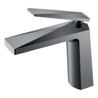 Смеситель для умывальника Boheme Venturo Shine Gun Metall