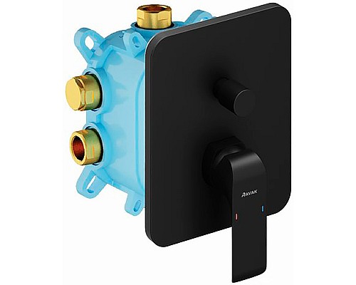 Смеситель для душа Ravak Flat FL 065.20 X070179 Черный матовый