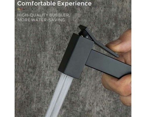 Гигиенический душ со смесителем Gappo G17-6 G7217-6 Черный матовый