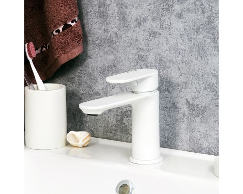 Смеситель для раковины WasserKRAFT Mindel 8503 Белый матовый