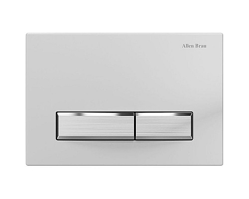 Клавиша смыва Allen Brau Fantasy 9.20004.20 Белая Никель браш