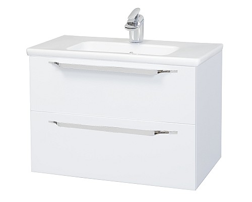 Тумба под раковину Bellezza Луиджи 60 4639209000014 2 ящика подвесная Белая