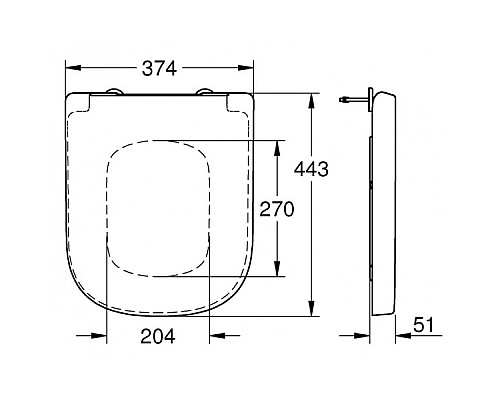 Крышка-сиденье Grohe Euro Ceramic 39331001