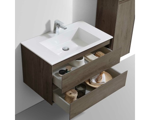 Тумба под раковину Vincea Luka 80 VMC-2L800RO подвесная R.Oak