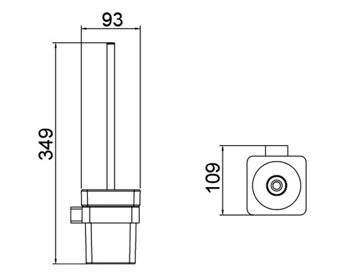 Щетка для туалета Timo Selene 14061/03 черный