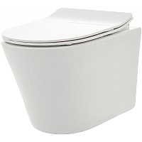 Унитаз AQUAme AQM2001 подвесной Белый глянец с сиденьем Микролифт