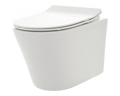 Унитаз AQUAme AQM2001 подвесной Белый глянец с сиденьем Микролифт